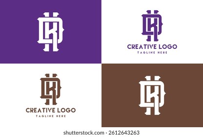 KD Monogram logo OR DK monogram logo for Elegant Branding and Corporate Identity