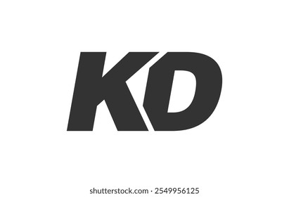 Logotipo De Fuente Editable De KD Techno Para La Marca Corporativa. Diseño Atrevido Y Futurista Con Ideas Tipográficas Únicas. Tipo Personalizado Mínimo Y Variantes De Letras Dinámicas Para La Promoción, Impresión Y Títulos De Libros