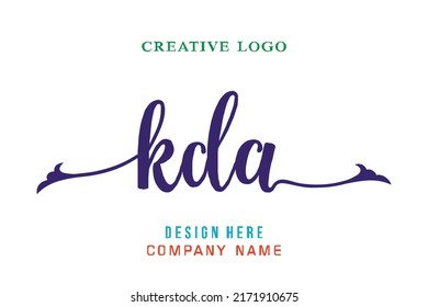 KDA  lettering logo is simple, easy to understand and authoritative