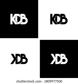 diseño del logotipo original de la letra kdb