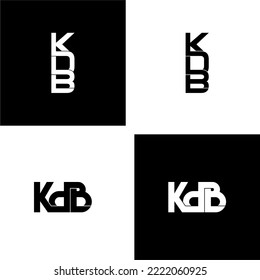 kdb-Schriftzeichen-Anfangslogodesign