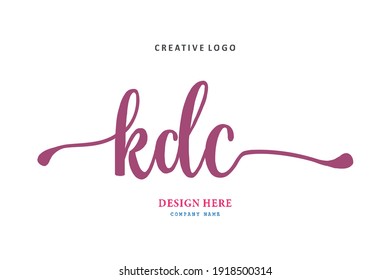 KDC lettering logo is simple, easy to understand and authoritative