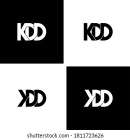 kdd letter original monogram logo design