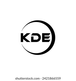 KDE Letter Logo Design, Inspiration for a Unique Identity. Modern Elegance and Creative Design. Watermark Your Success with the Striking this Logo.
