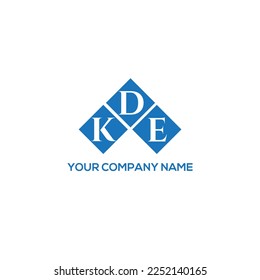 KDE letter logo design on BLACK background. KDE creative initials letter logo concept. KDE letter design.
