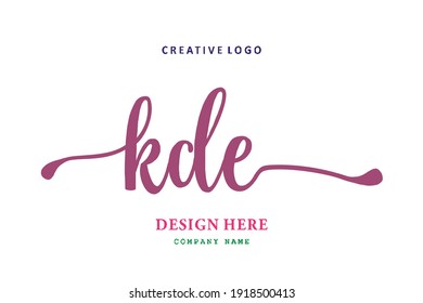 KDE lettering logo is simple, easy to understand and authoritative
