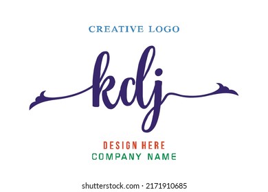 KDJ  lettering logo is simple, easy to understand and authoritative