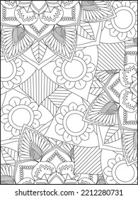 Kdp Coloring Page. Adult Coloring Page. Mandala Coloring Page