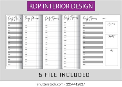 KDP INTERIOR DESIGN DAILY PLANNER FOR DAILY LIFE