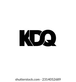 KDQ letter monogram logo design vector