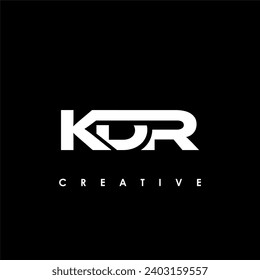 KDR Letter Initial Logo Design Template Vector Illustration	