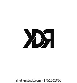 kdr letter original monogram logo design