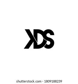 diseño original del logotipo del monograma de la letra kds