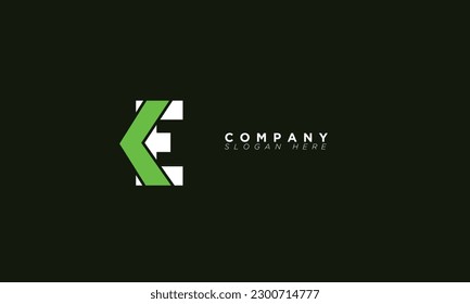 KE Alphabet letters Initials Monogram logo EK