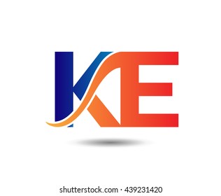 KE company linked letter logo
