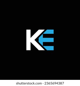 KE or EK abstract outstanding professional business awesome artistic branding company different colors illustration logo