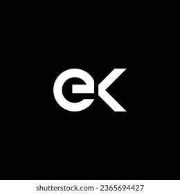 KE or EK abstract outstanding professional business awesome artistic branding company different colors illustration logo