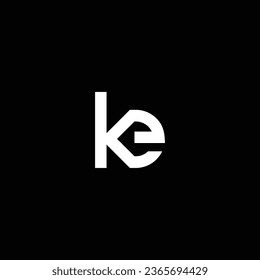 KE o EK abstract sobresaliente negocio profesional impresionante marca artística empresa de diferentes colores ilustración logo