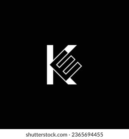 KE or EK abstract outstanding professional business awesome artistic branding company different colors illustration logo