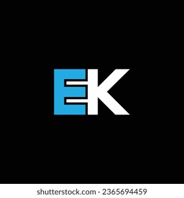 KE or EK abstract outstanding professional business awesome artistic branding company different colors illustration logo