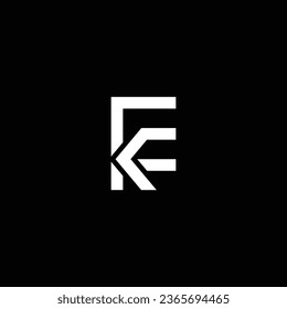 KE or EK abstract outstanding professional business awesome artistic branding company different colors illustration logo