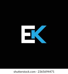 KE or EK abstract outstanding professional business awesome artistic branding company different colors illustration logo