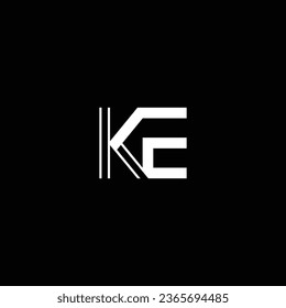 KE or EK abstract outstanding professional business awesome artistic branding company different colors illustration logo