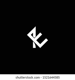 KE EK letter mark logo icon template