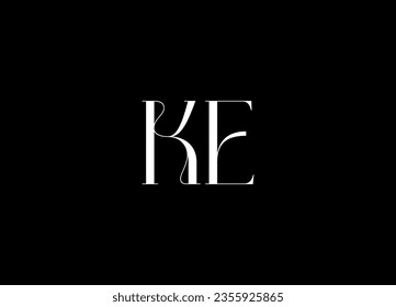 KE Logo-Design und minimalistisches Logo