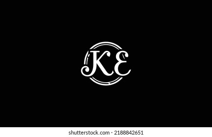 KE Letter Initial Logo Design Template Vector Illustration