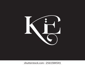 KE Letter logo design and company logo
