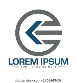 Design und Design des Logos für KE-Letter-Logos