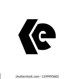 Ke Letter Vector Logo