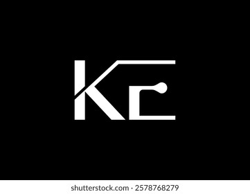 KE logo desing and monogram logo

