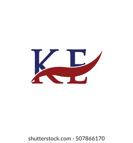 KE Swoosh Logo Vector
