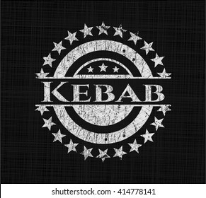 Kebab mit Chalkboard-Struktur