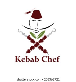 kebab chef illustration