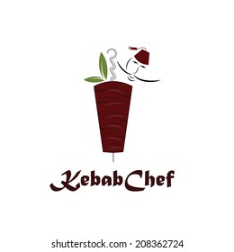 kebab chef illustration