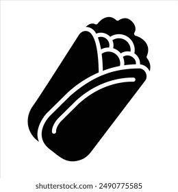 kebab en diseño plano