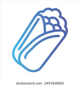 kebab en diseño plano