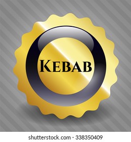 Kebab gold shiny emblem