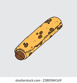 Kebab Icon. Cartoon of Sickle Vector