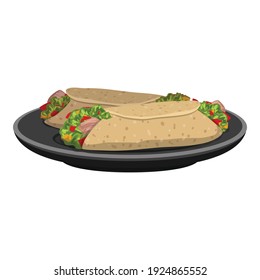 Kebab icon. Cartoon of kebab vector icon for web design isolated on white background