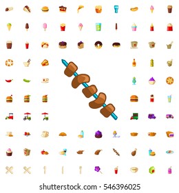 kebab icon illustration isolated vector sign symbol