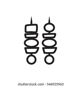 kebab icon illustration isolated vector sign symbol