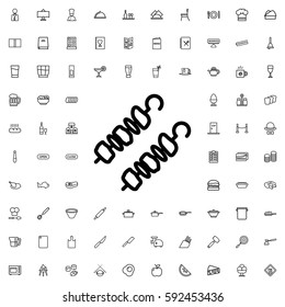 kebab icon illustration isolated vector sign symbol. Restaurant icons vector set.