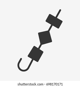 Kebab icon illustration isolated vector sign symbol