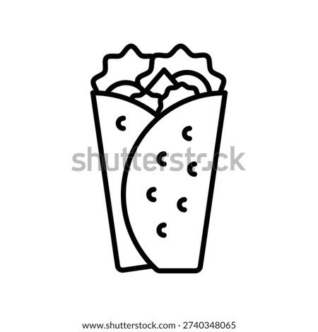Kebab Icon with Line Style