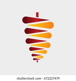 Kebab icon, kebab logo