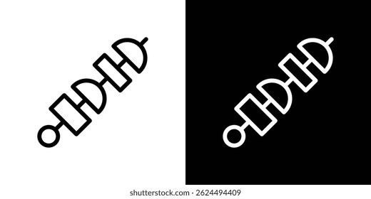 Ícone do Kebab. Vetor de tipo de logotipo definido